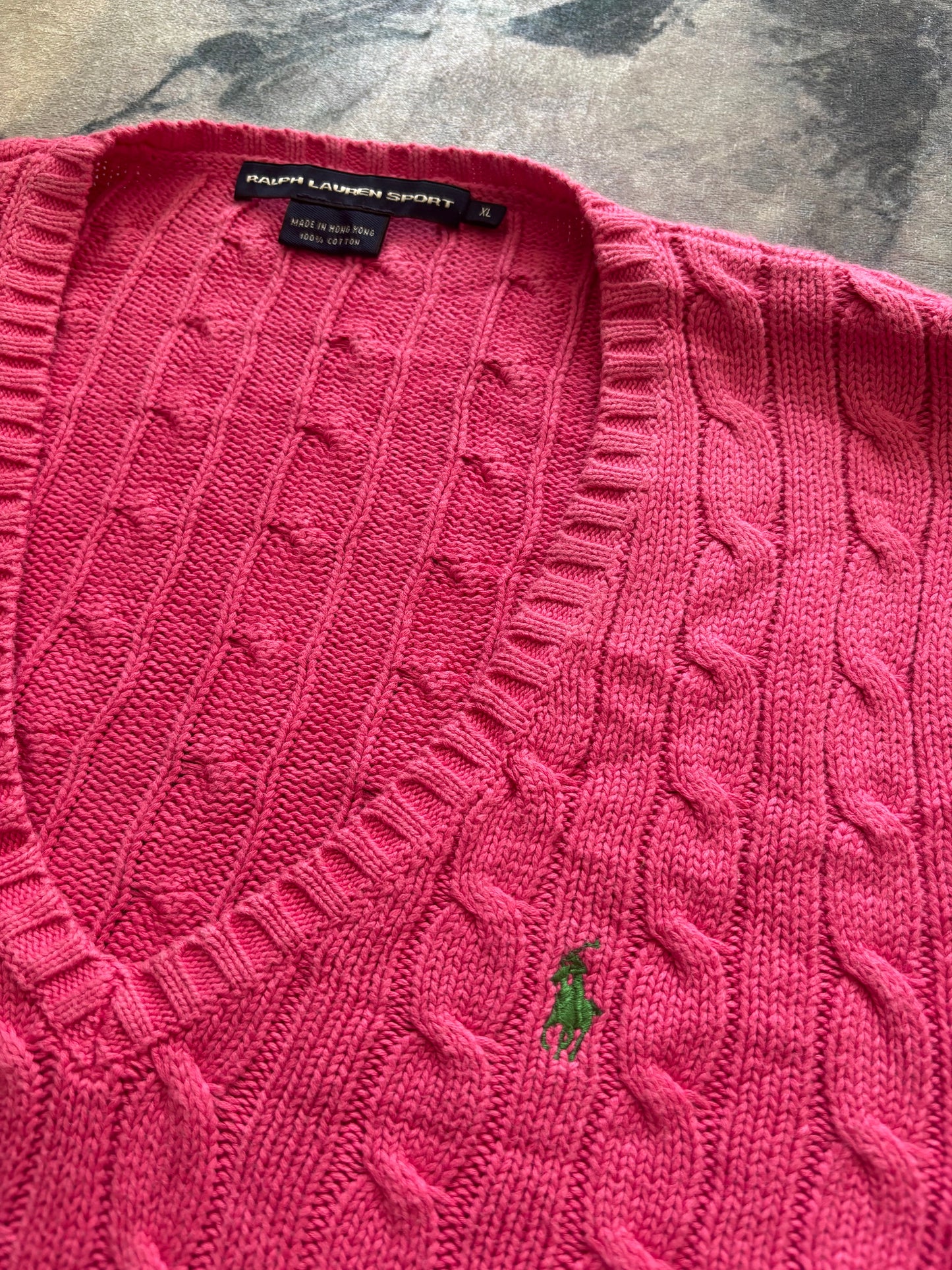 Ralph Lauren Sport Cable Knit V-Neck