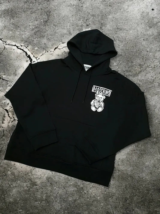 Moschino Drawstring Teddy Bear Hoodie