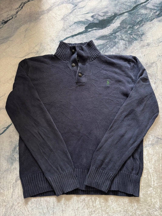 Polo Ralph Lauren Vintage Cotton Knit Half-Button