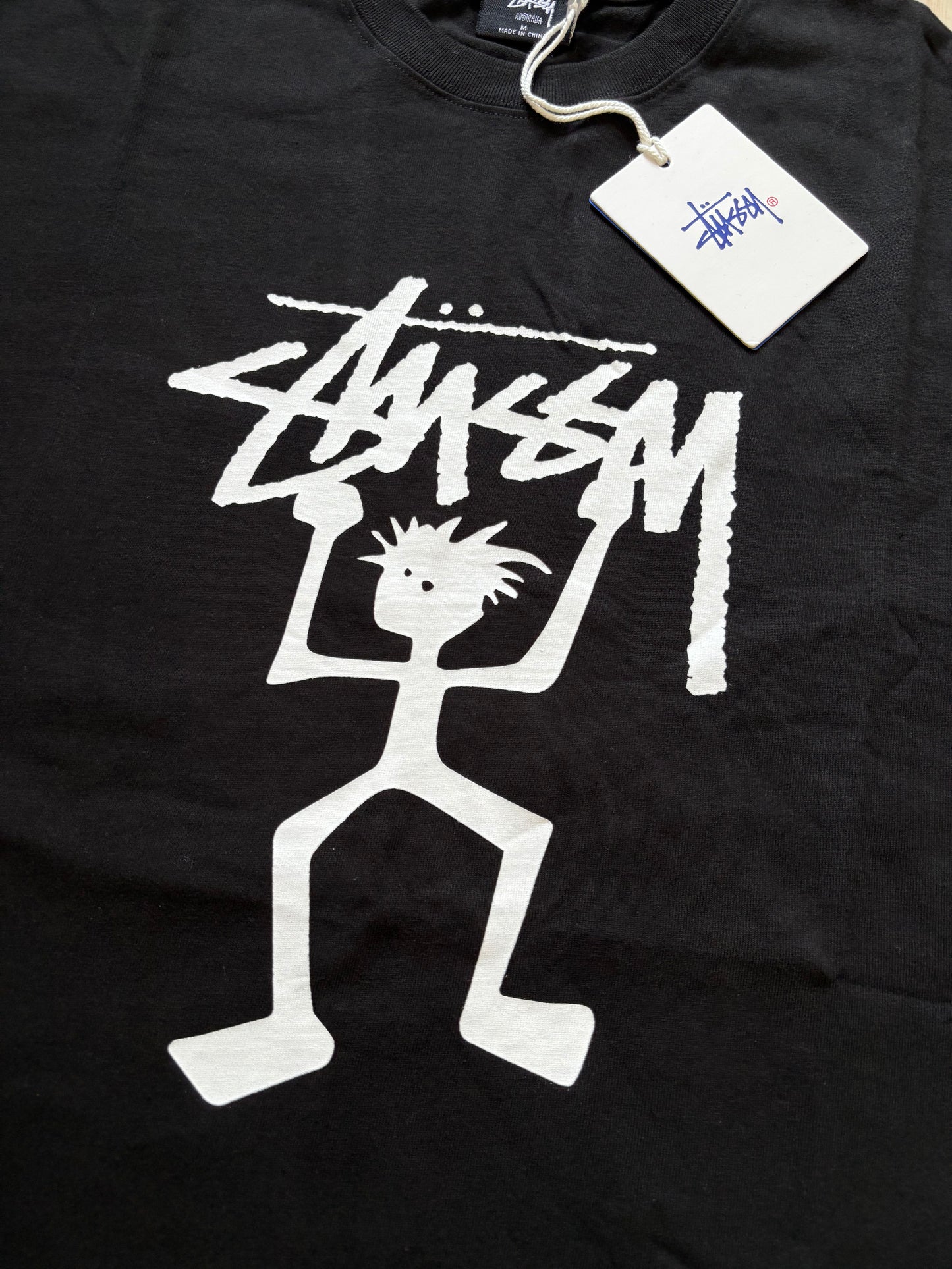 Stussy Tribe Warrior T-Shirt Sort