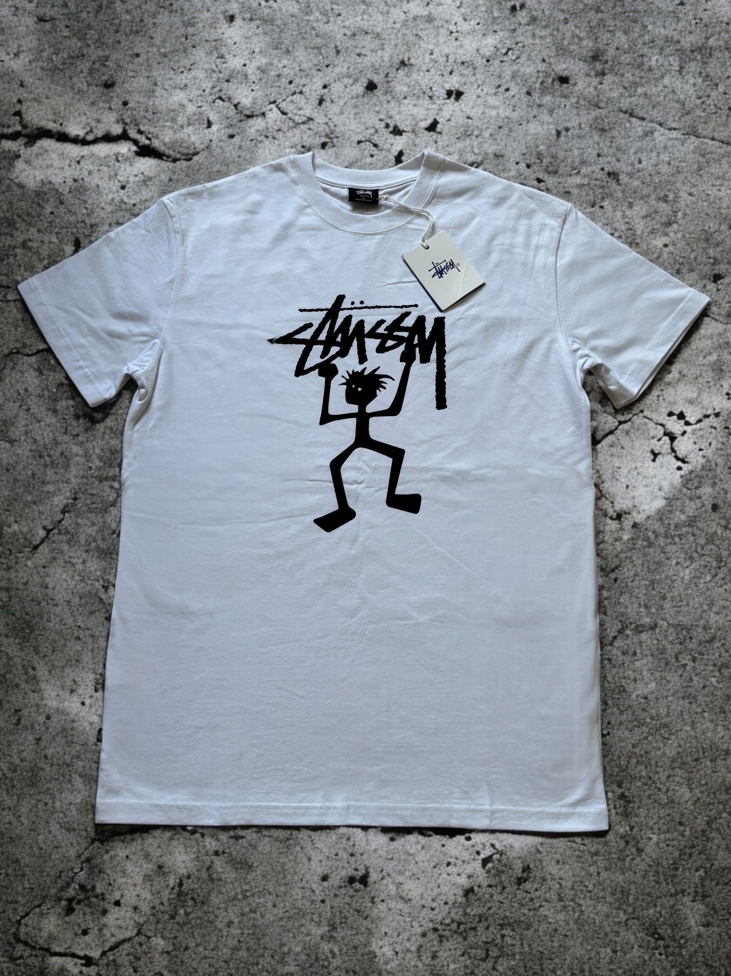 Stussy Tribe Warrior T-Shirt Hvid