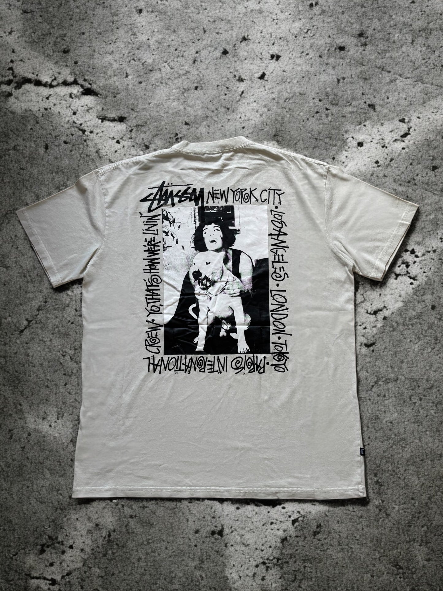 Stussy How We're Livin T-Shirt Beige