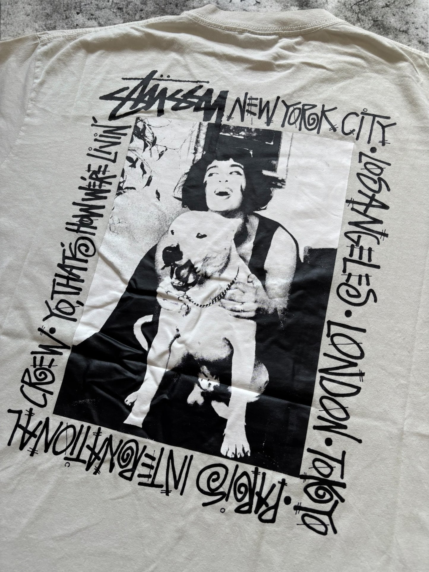 Stussy How We're Livin T-Shirt Beige