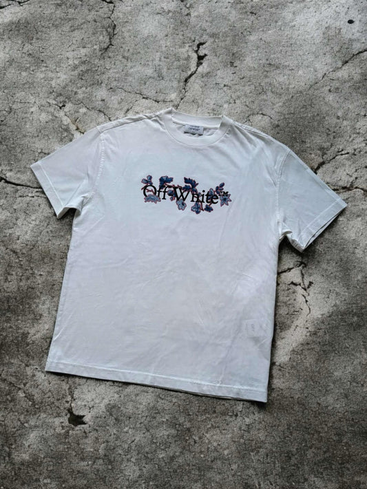 Off-White Flower Bookish T-Shirt