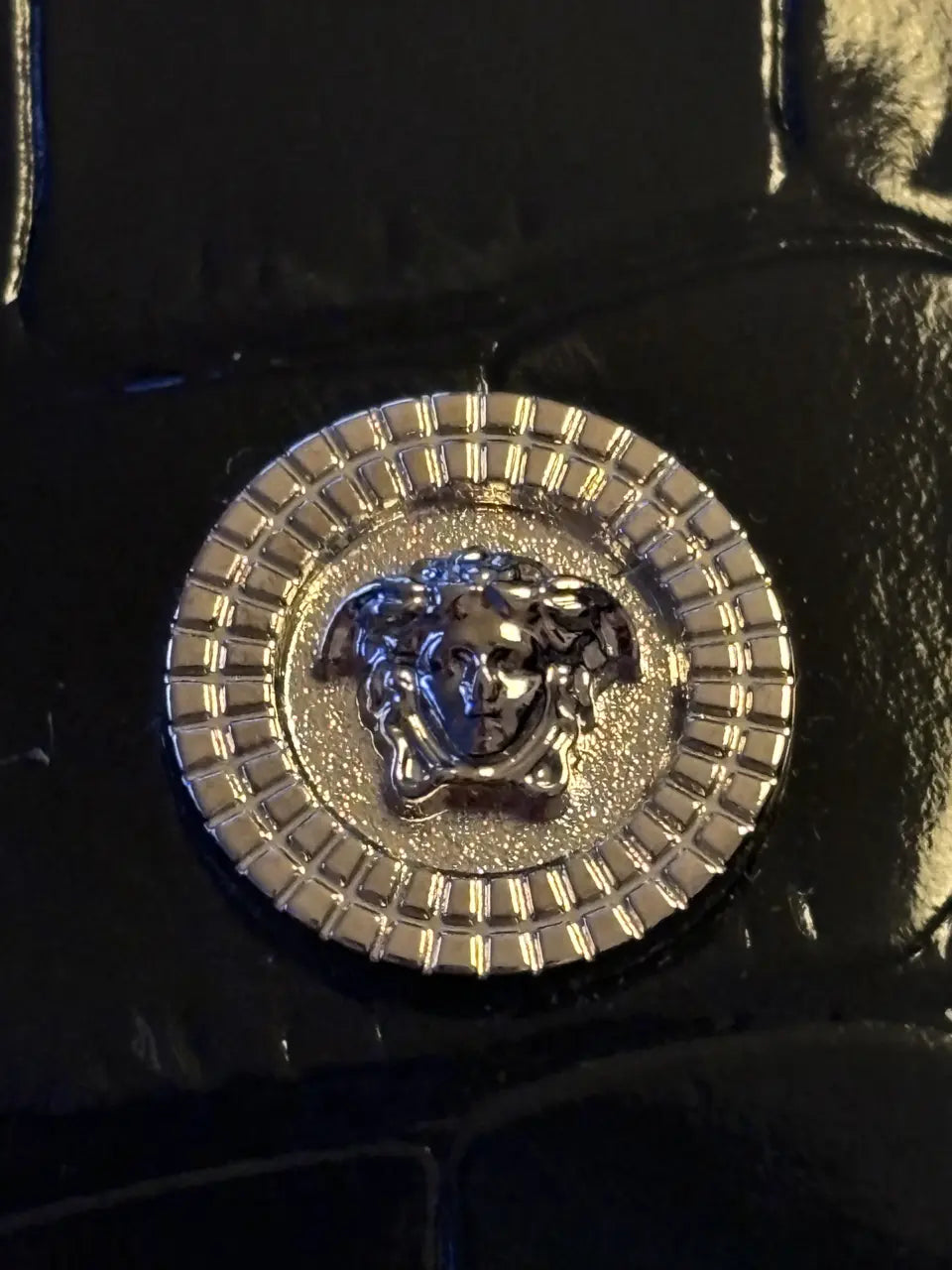 The Versace Grained Leather Medusa Wallet