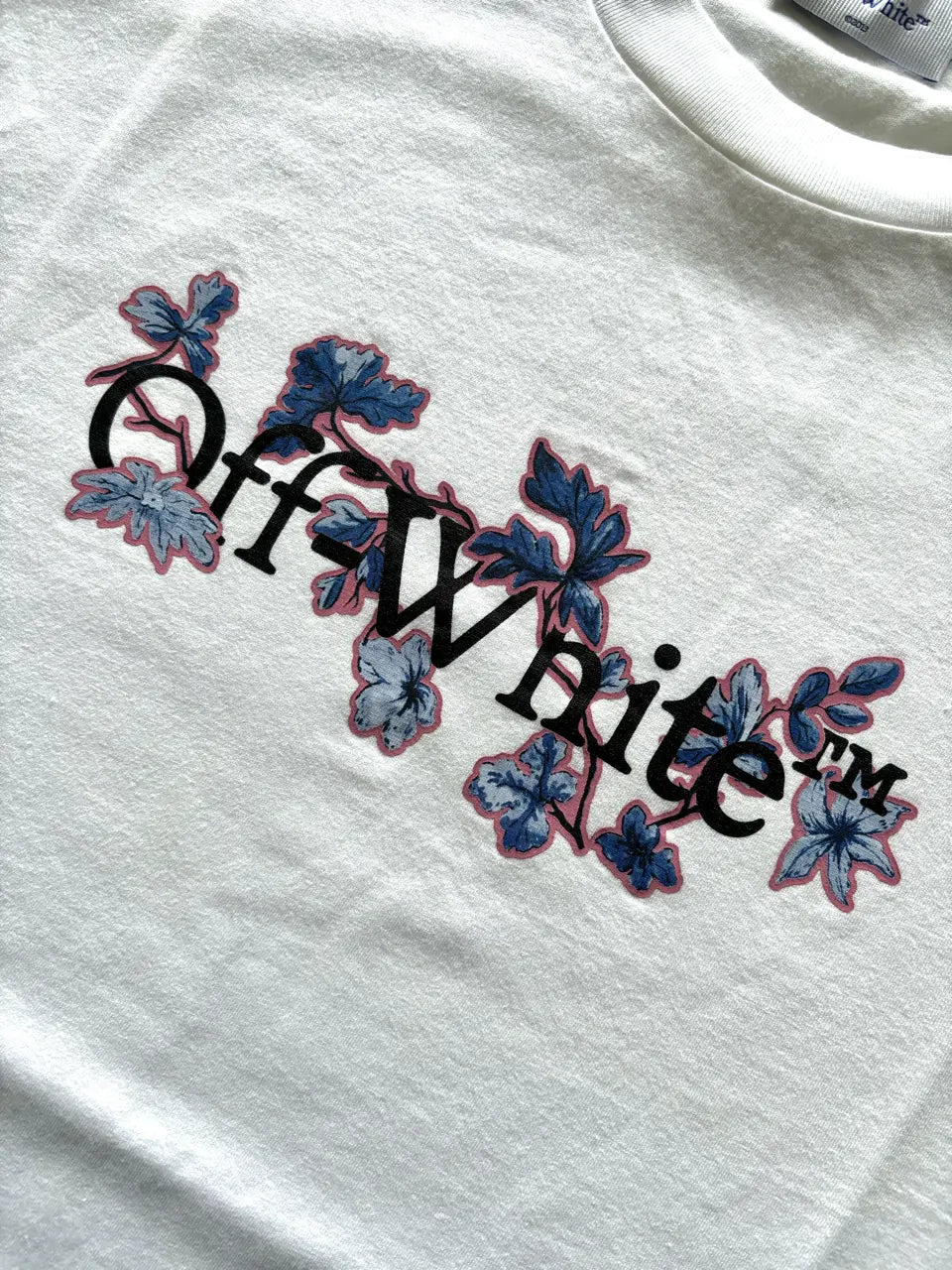Off-White Flower Bookish T-Shirt