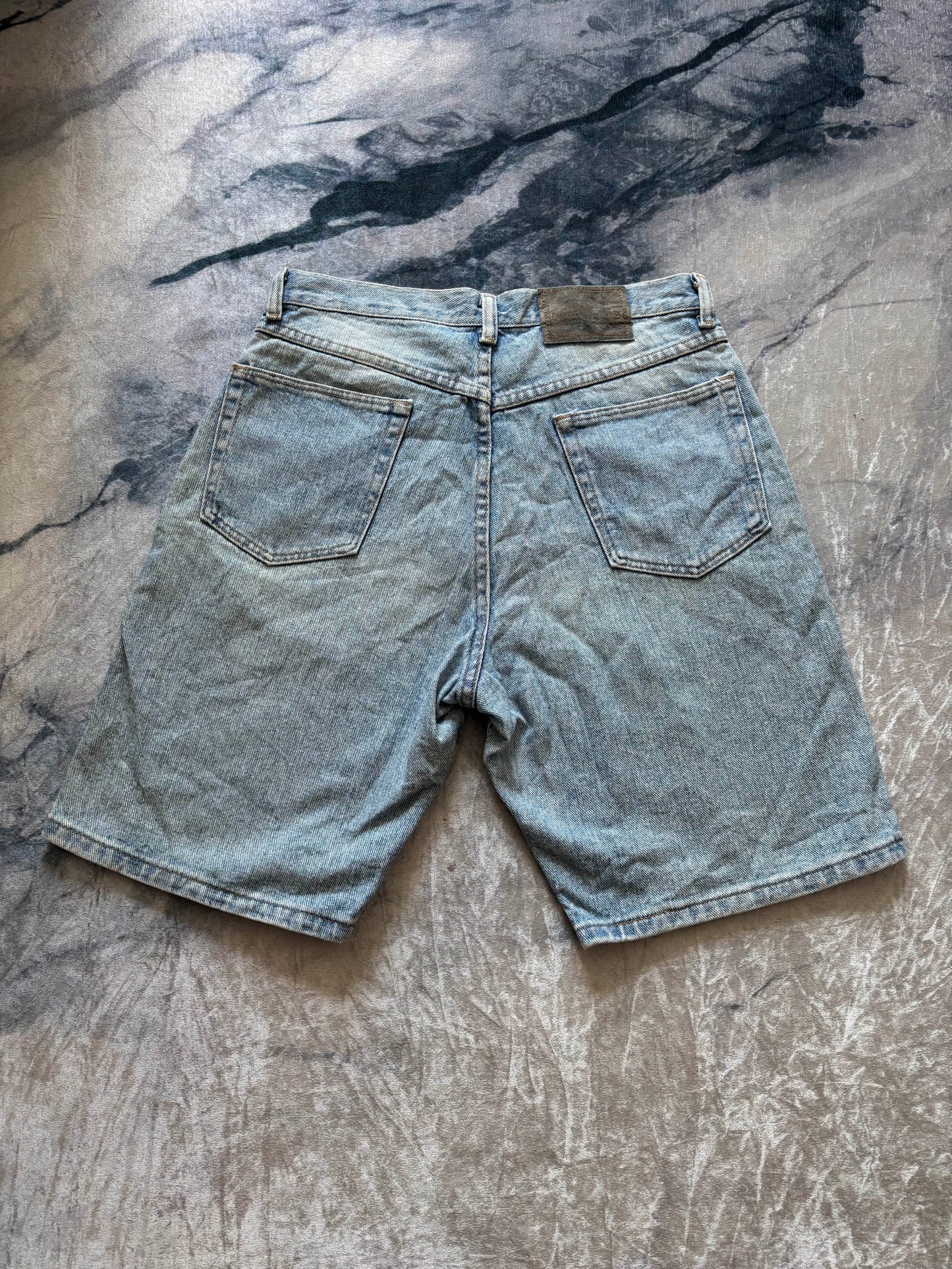 Vintage Washed Jorts – Light Blue