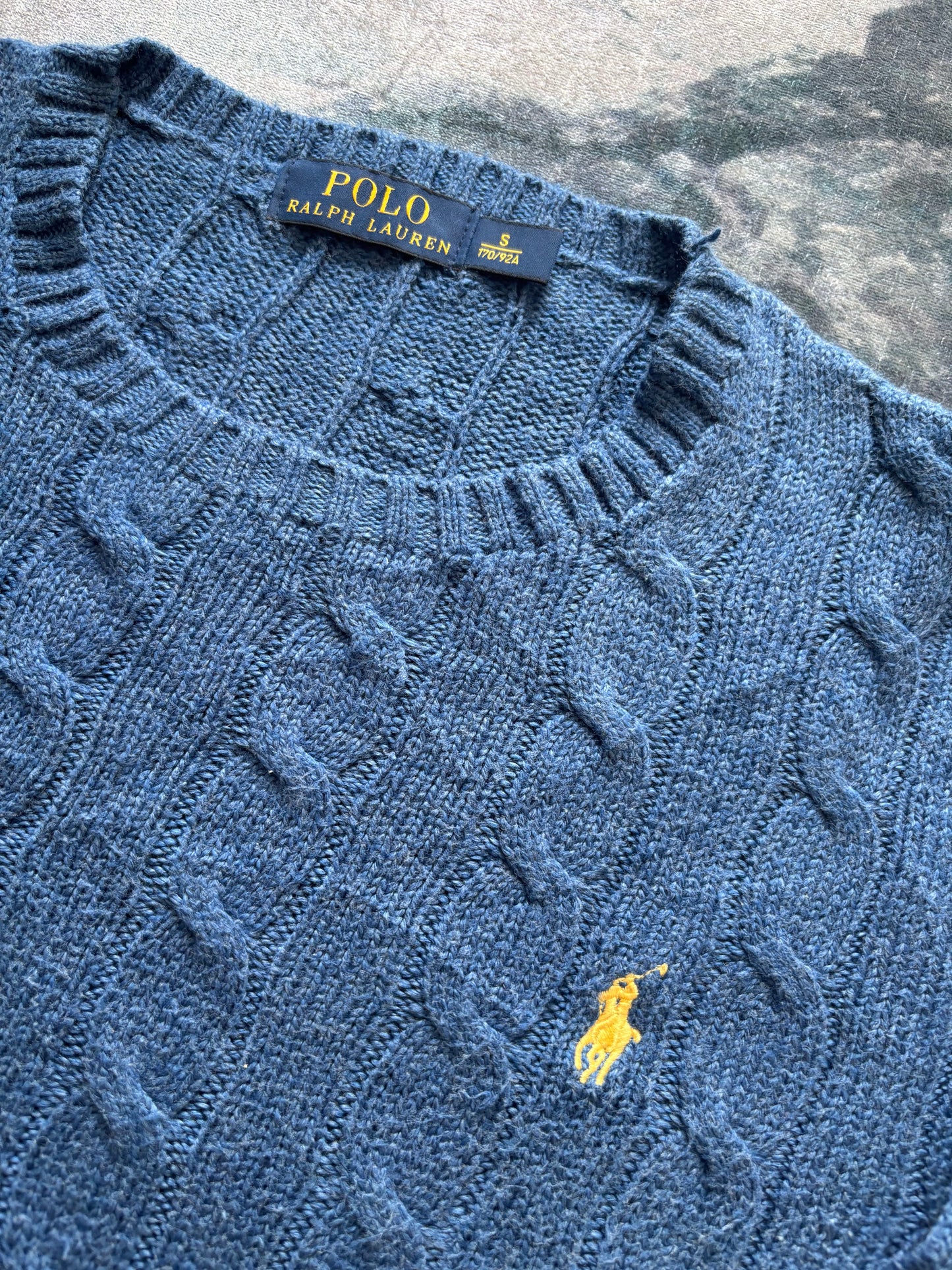 Polo Ralph Lauren Vintage Cable Knit Sweater