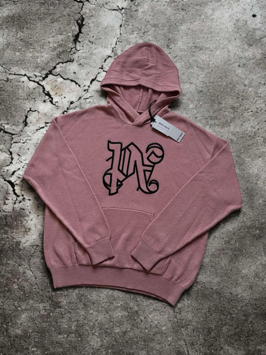 Palm Angels Monogram Knitted Hoodie