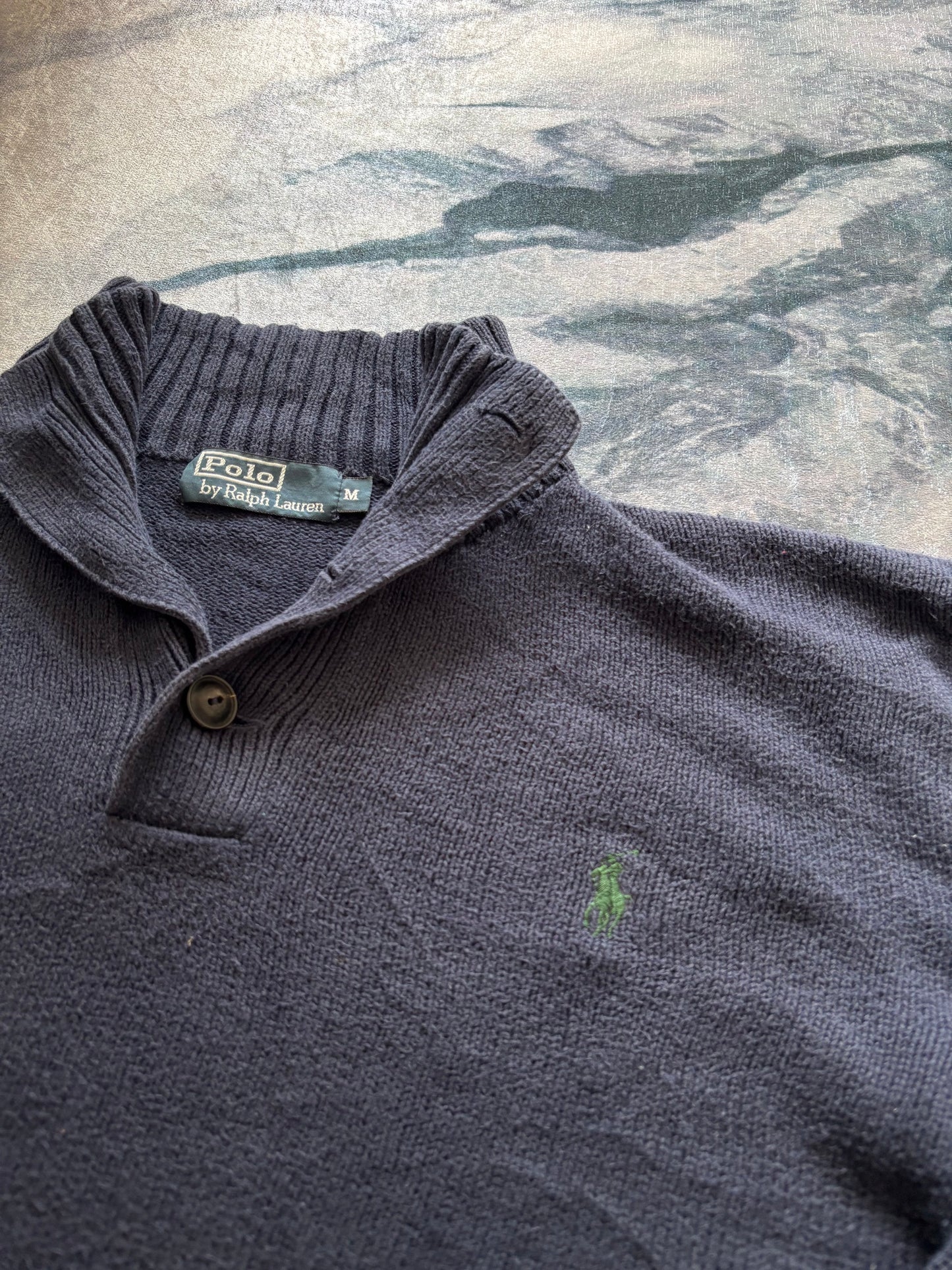 Polo Ralph Lauren Vintage Cotton Knit Half-Button