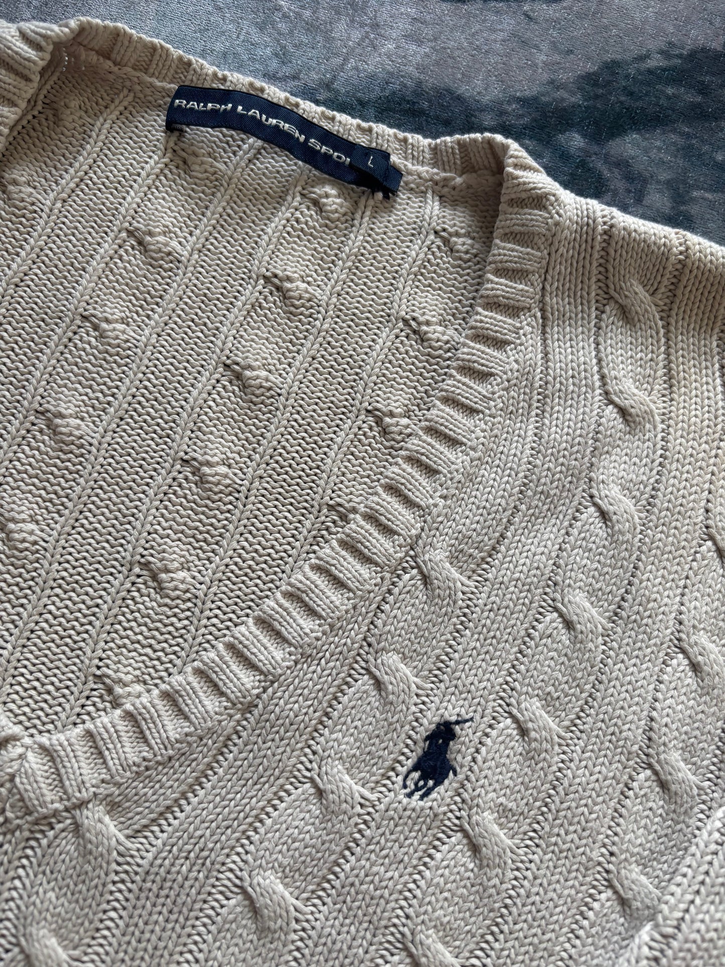 Ralph Lauren Sport Vintage Cable Knit Sweater