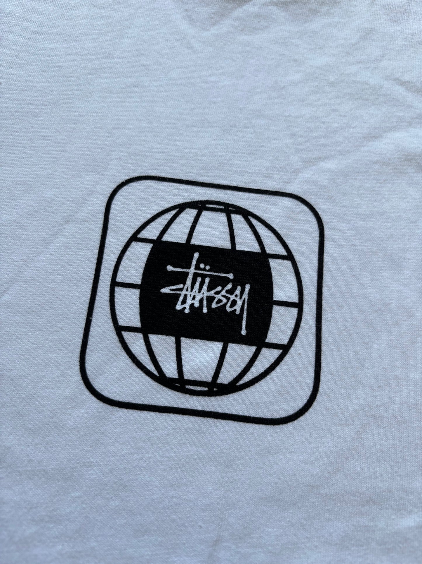 Stüssy Globe T-Shirt Hvid