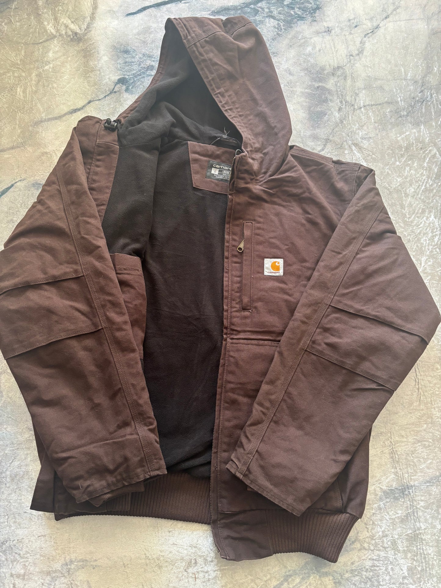 Carhartt Fleece-Lined Hooded Jacket